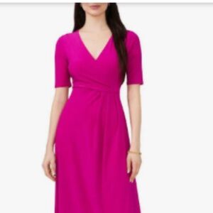 Chaus Faux Wrap Midi Dress - size 6